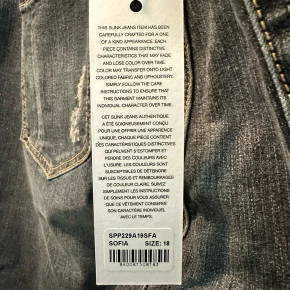 NWT Lysee distressed jeans size 2X curvy - Picture 11 of 14